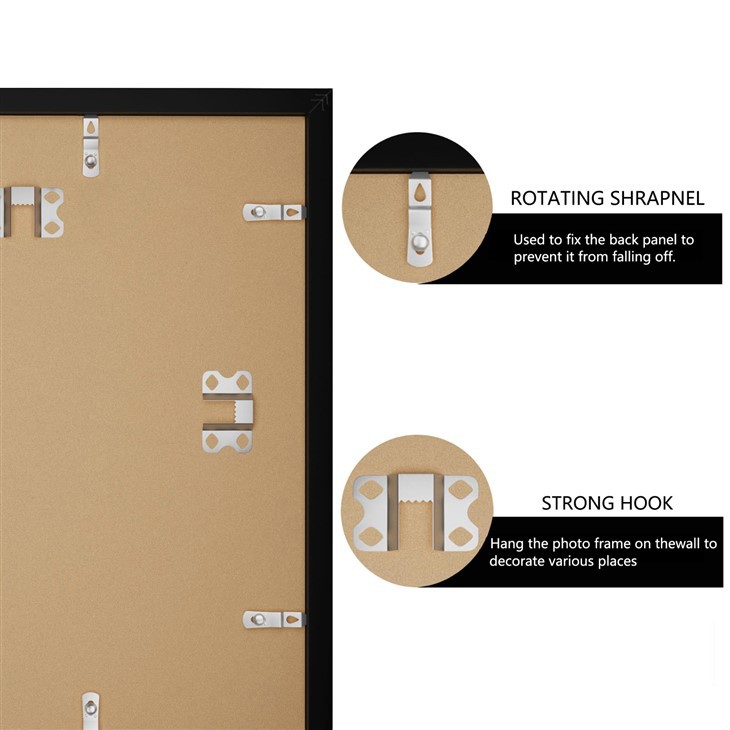 Sturdy MDF Backing with Metal Wall Hanging Hardware
