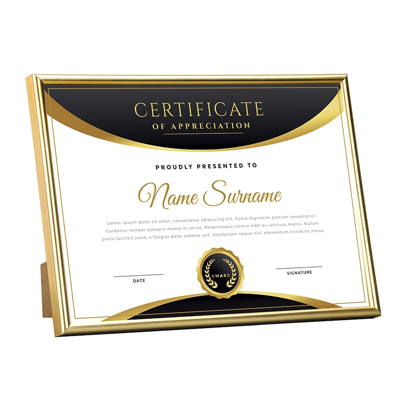 Certificate Document Frame