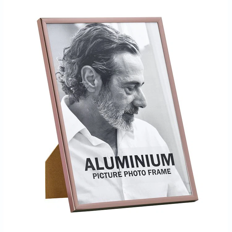 Modern Thin Rim Aluminum Picture Frame - Rose Gold (Bulk / OEM)
