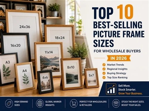 Top 10 Best-Selling Picture Frame Sizes For Wholesale Buyers in 2026