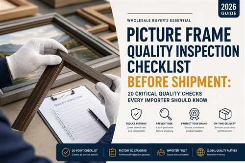 Picture Frame Quality Inspection Checklist Before Shipment: 20 Critical Quali...
