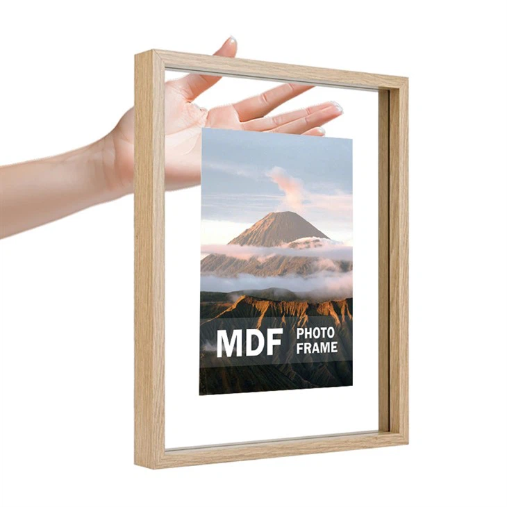 Double Glass Floating Picture Frame