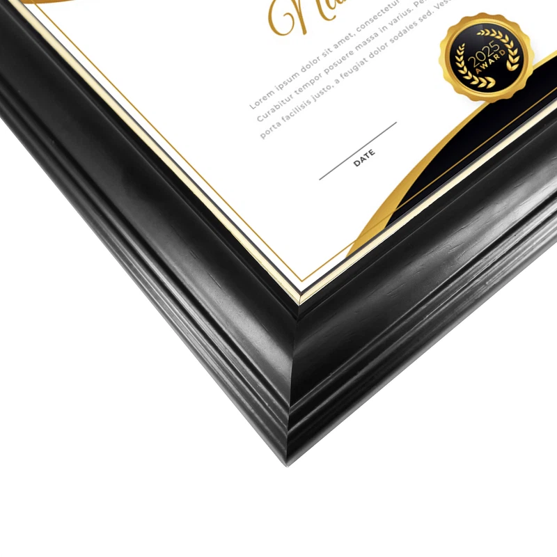 Back of diploma frame with metal hangers Back of diploma frame with metal hangers